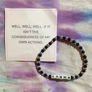 Black&Silver Karma Bracelet
